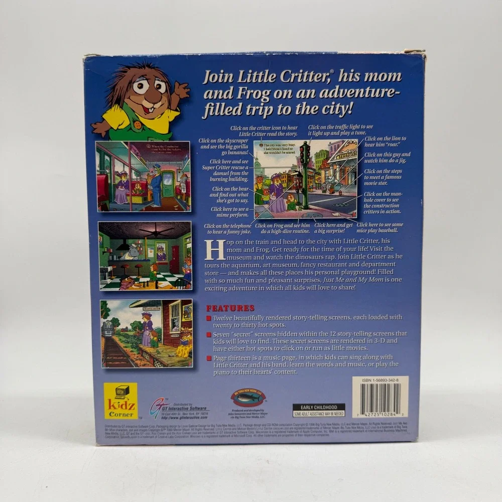 Mercer Mayer Just Me and My Mom CD-ROM Kids One Vintage PC Mac Game